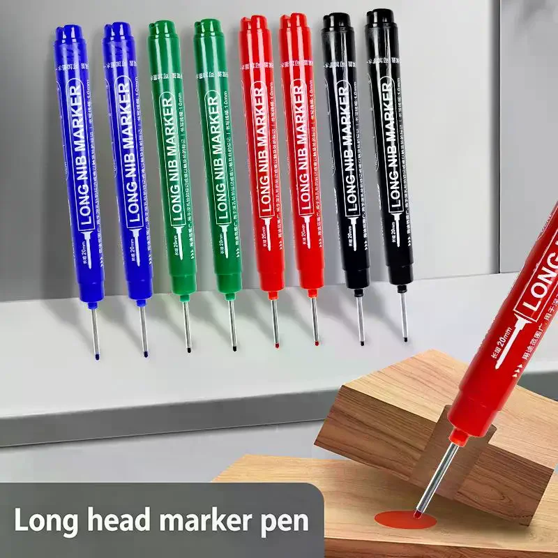 

1PC Long Needle Marker Pen Deep Hole Metal Bathroom Woodworking Tile Screw Deep Hole 20mm/45mm Dash Pen Marker Pen