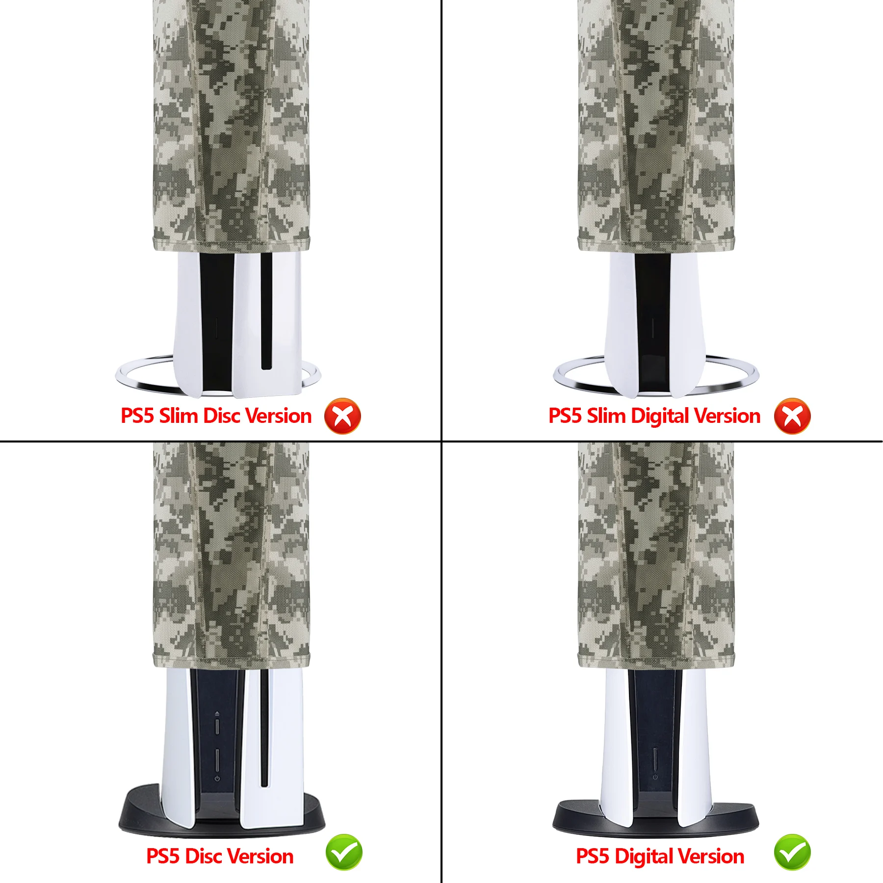 PlayVital-cubierta antipolvo de nailon suave para consola ps5, cubierta impermeable antiarañazos, edición Digital y edición Regular