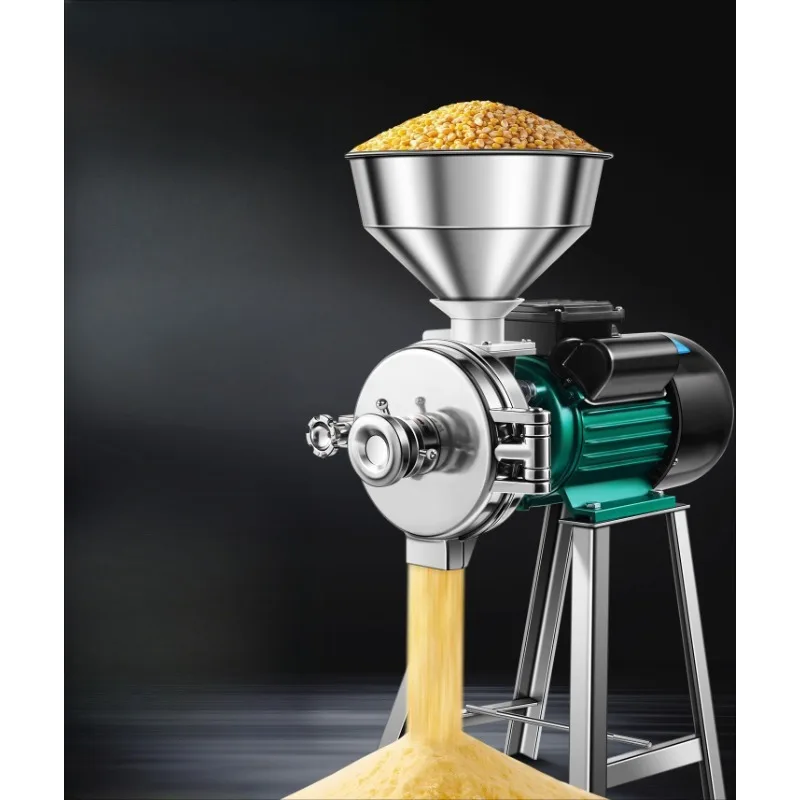 

Corn grinder household 220V commercial powder grains grinding crushing small dry and wet dual-purpose mill