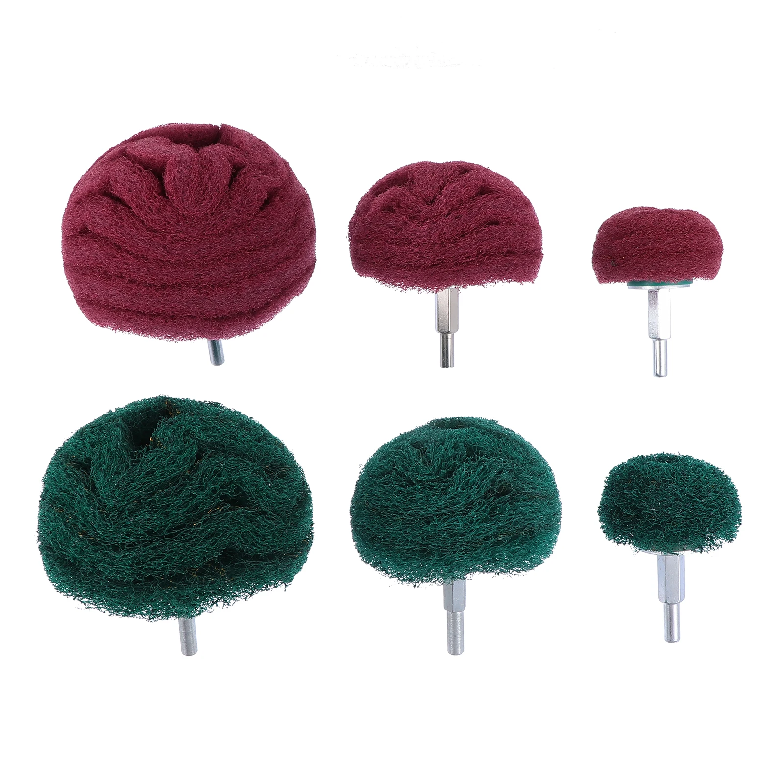 

6pcs Polishing Head Buffing Wheels Stainless Steel Pad Scouring Rotary Tool Sanding Discs Abrasive Wheel Jewelry