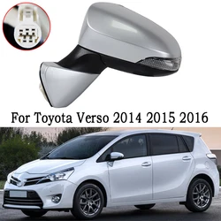 Car Accessories Outside Electric Rearview Mirror Assembly For Toyota Verso 2014 2015 2016 Auto With Turn Signal Side Mirror Assy