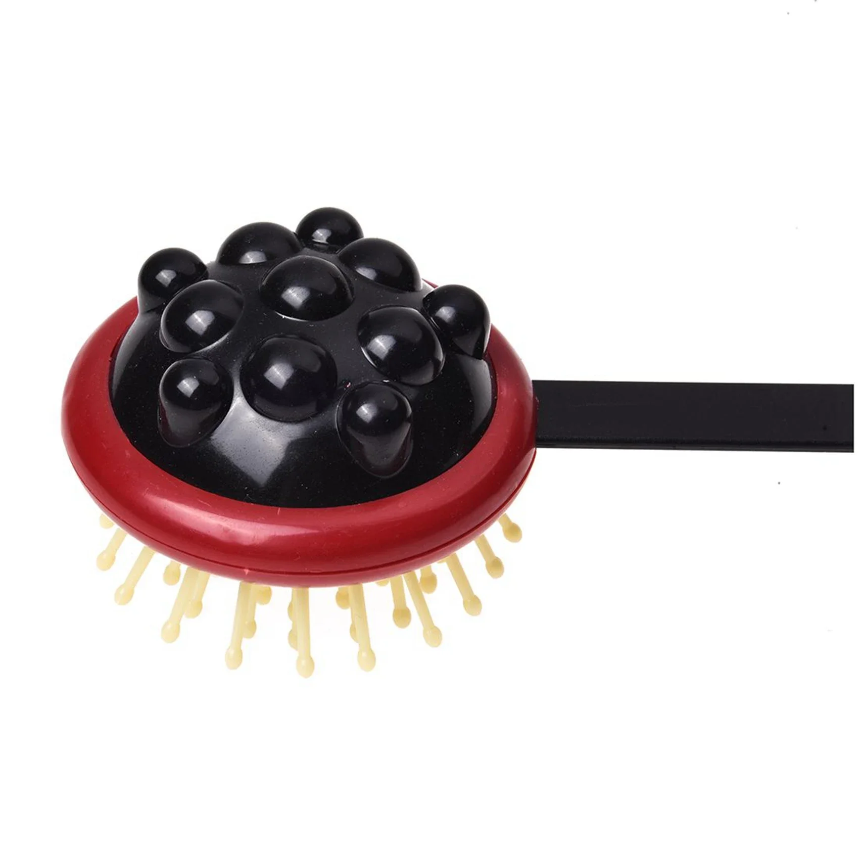 

B26B 2Pcs 17.5 Inch Long Black Red Plastic Back Knock Scratcher Relaxing Massage Hammer