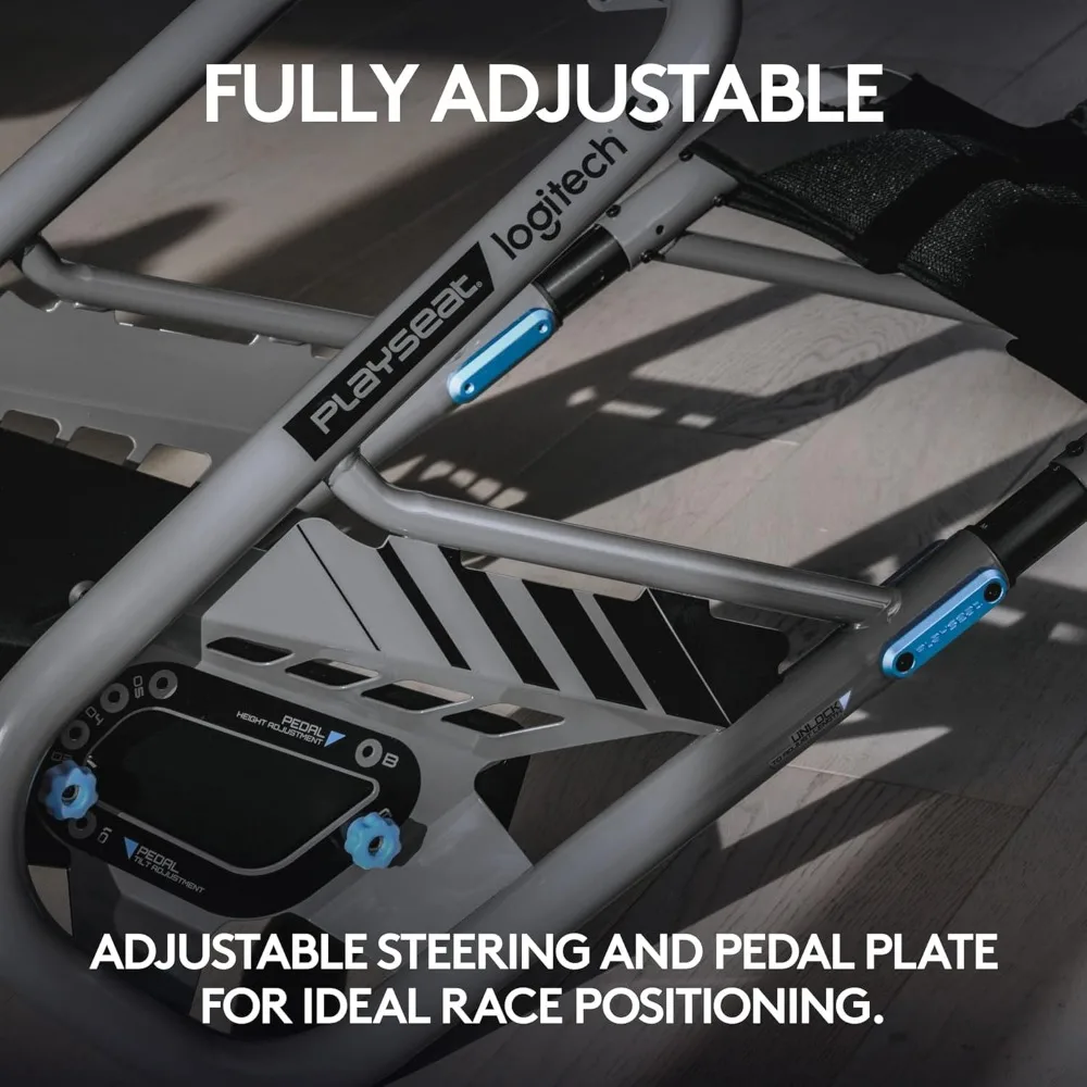 Troféu-Logitech Sim Racing Cockpit, Totalmente Ajustável, Suporta Todos os Rodas de Direção Direct Drive, G Edition, Troféu