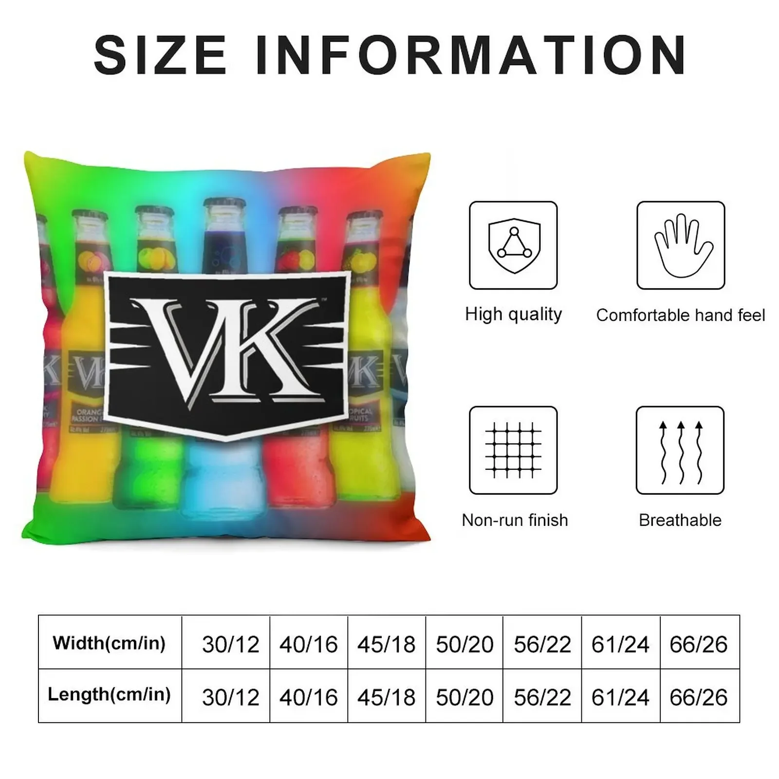 VK - Vodka Flavoured Drink - Sesh Throw Pillow Pillowcase Cushion autumn pillowcase Pillow Decor pillow