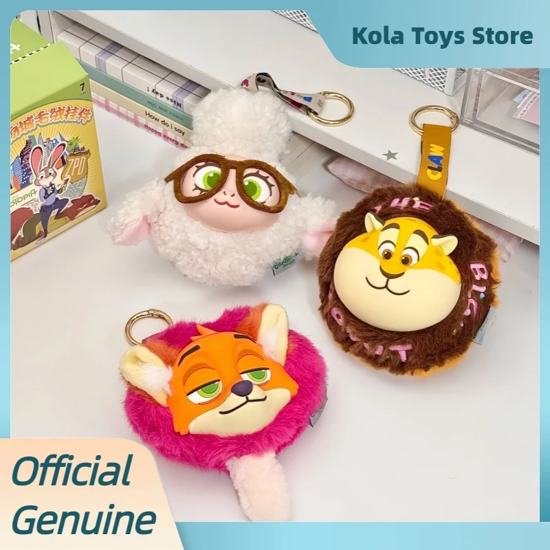 本物のズートピアぬいぐるみペンダントブラインドボックスニックジュディ漫画キャラクターバッグペンダント人形ミステリーボックストレンディなおもちゃ子供の誕生日プレゼント