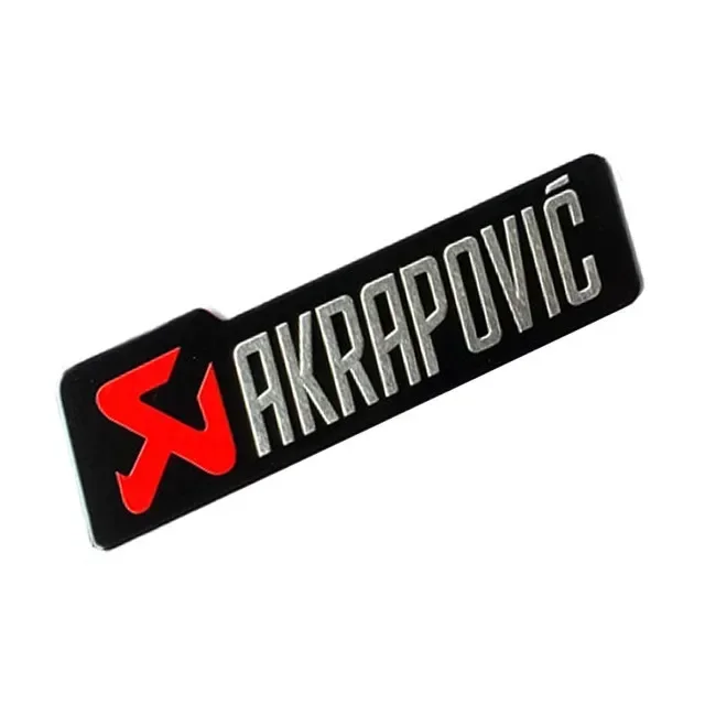 3D aluminiowa naklejka naklejki na motocykl na tłumik wydechu Akrapovic samochodowa emblemat dekoracyjny Moto emblemat naklejki na zderzak