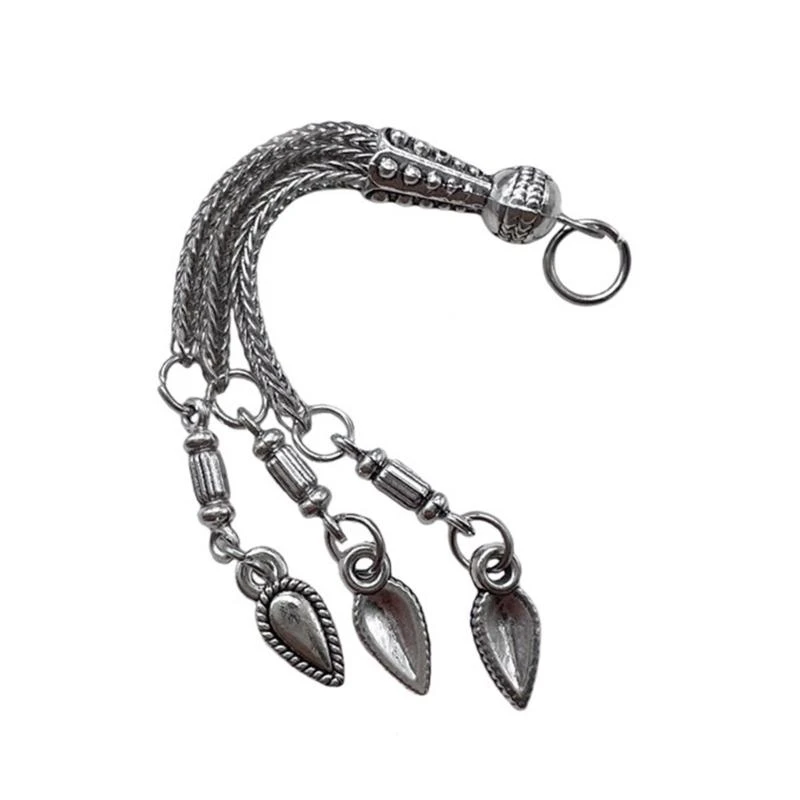 

Handmade Necklace Connectors Antique Silver Metal Tassels Brushes Pendant Accessories Versatile Jewelry Making Supplies