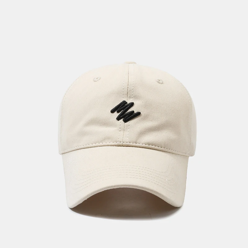 New Men Spring Autumn Letter Embroidery Baseball Cap Solid Peaked Hat Rear Adjustable Women Outdoor Sun Cap Leisure Snapback Hat
