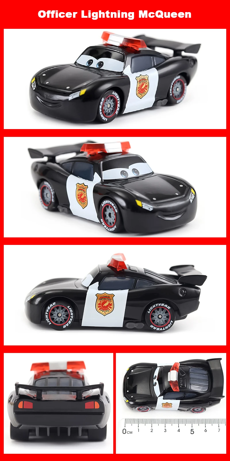 Cars 3 Vergoldetes Feuerwehrauto, Lightning McQueen, Luigi, Guido, Rennspielzeug, 1:55 Metall-Druckguss-Legierungsautos, Spielzeug, Geburtstagsgeschenke – Detail 6