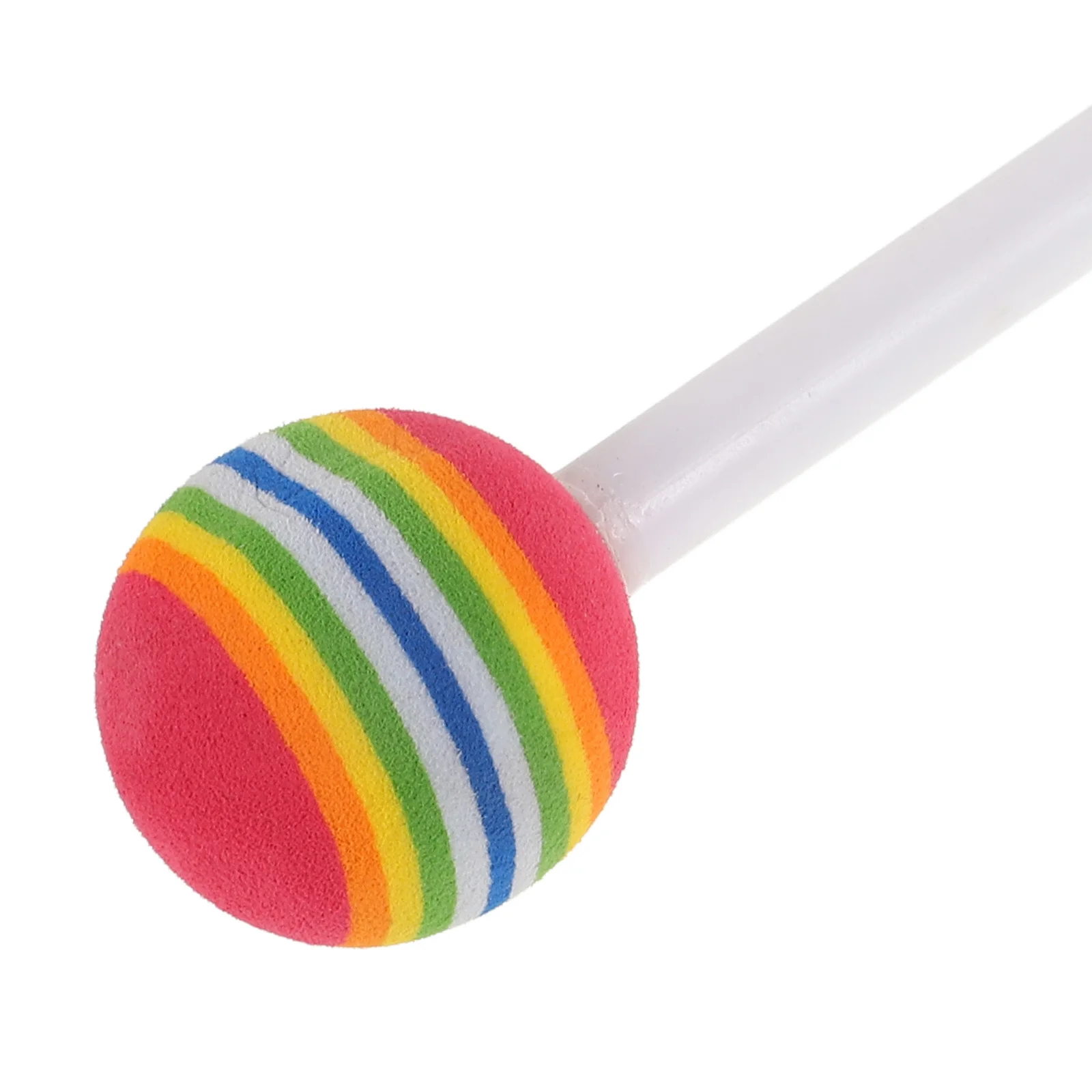 2 قطعة مطارق طبلة ملونة مصاصة تصميم عصي قرع لاريمبا إكسيليفون اليد عموم اللسان طبل آلة موسيقية