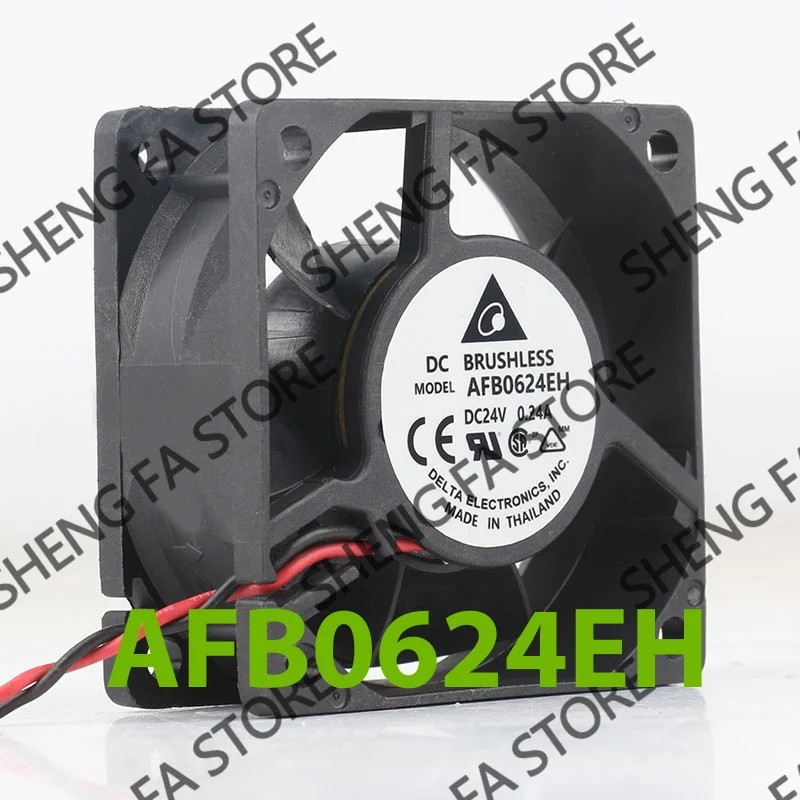 cooling fan 2-wire AFB0624EH Delta 5V 12V 48V DC 24V 0.24A AC EC 6025 60X60X25MM 6CM ball bearing frequency converter Axial flow