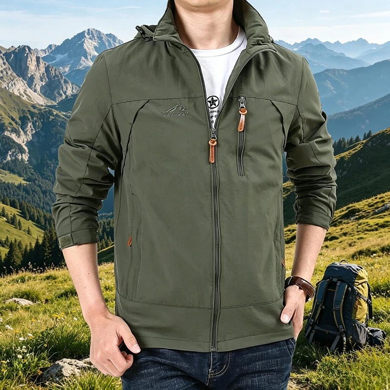 Waterproof Windbreaker Jackets Men Naturehike Casual Hiking Tactical Jacket Man Women Multi-pocket Hooded Fishing Windproof Coat