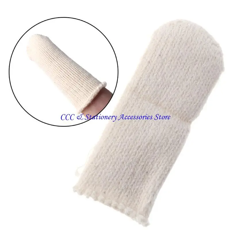 

Q1JC Cotton Finger Guards Cots Avoid for Protection Prints Clean Polish Craft Tool 20