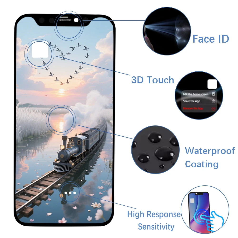 INCELL AAA+ Quality For iPhone 12 12Pro 12 Pro LCD Display Touch Screen Digitizer Assembly for iPhone 12pro LCD Replacement