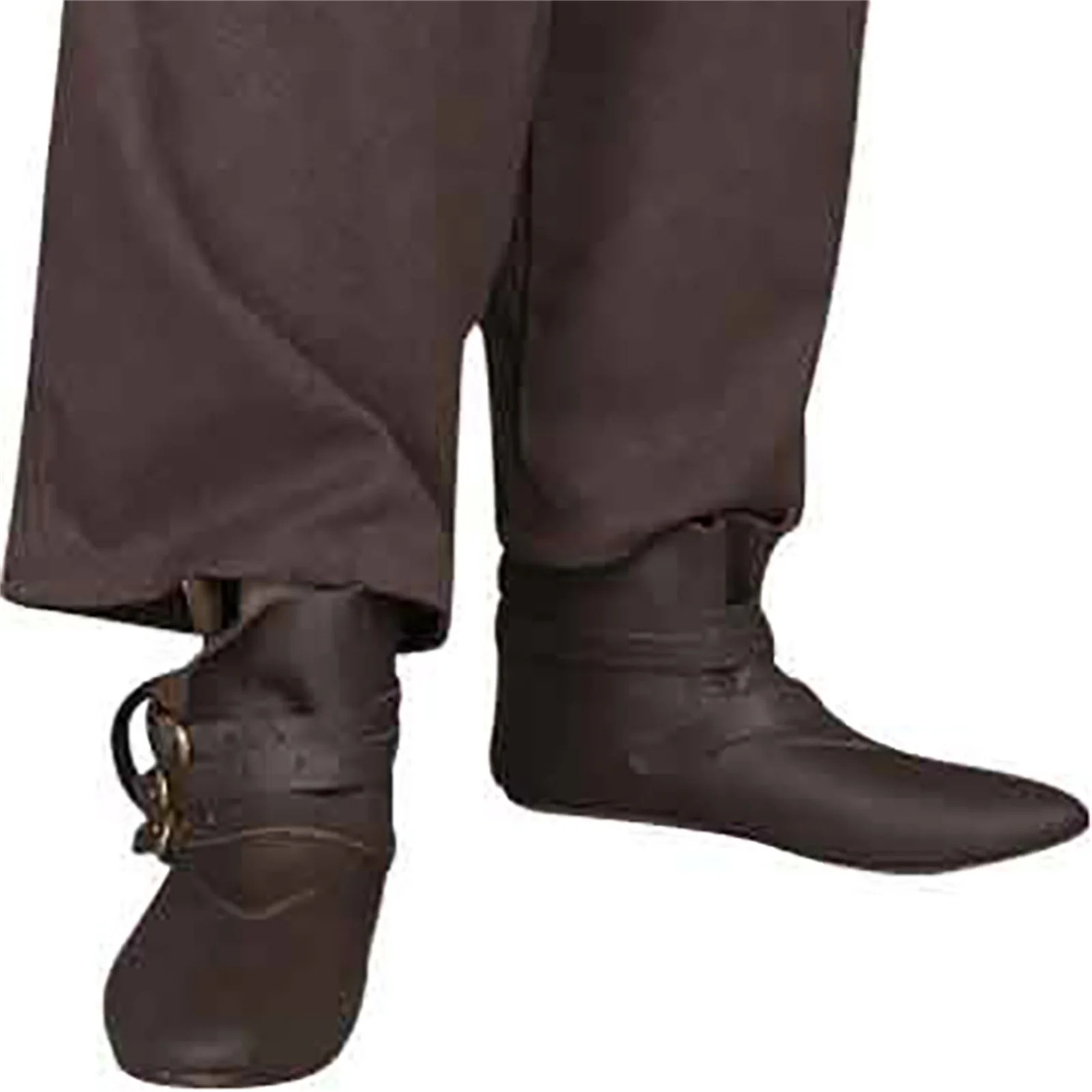 

Retro Viking Pirate Cosplay Shoes Medieval Pointed Leather Boots Knight Halloween Costume for Men Shoes Fancy Party Prop