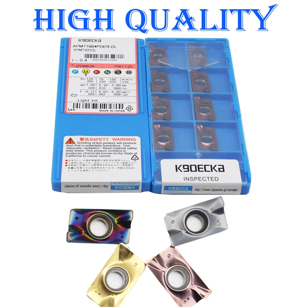 APMT1604 PDER DL PR1125 Carbide Inserts Turning Tool Face Mill APMT604 M2 H2 High Quality Lathe Tools Milling Cutter CNC Tools