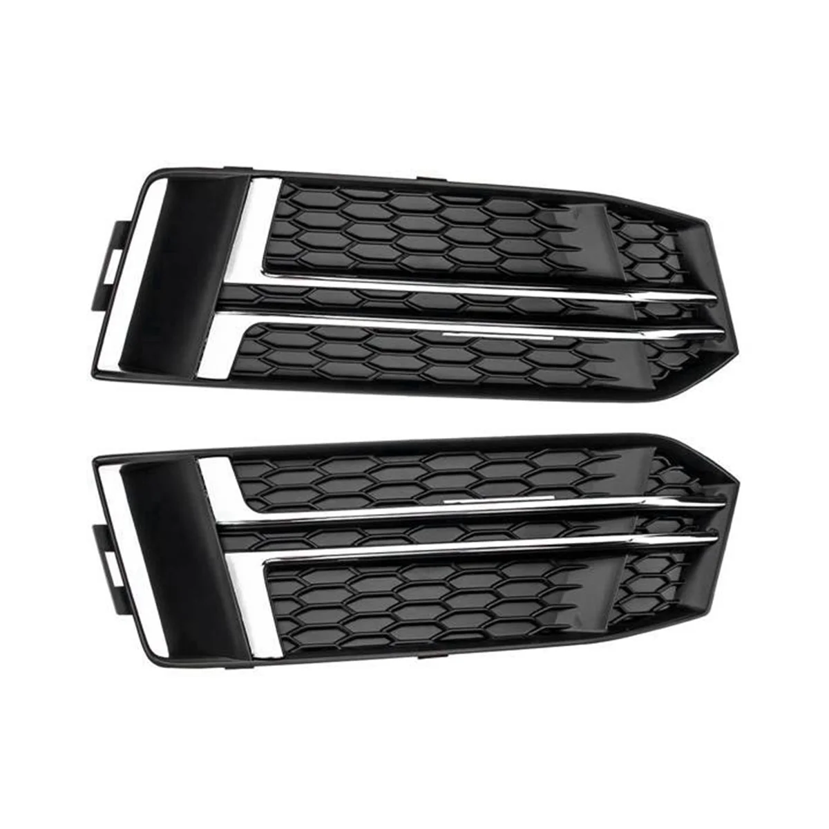 8W0807681F 8W0807682F Fog Light Grille Honeycomb Mesh Side Grille Automobile for Audi A4 B9 S-LINE 2016-2018