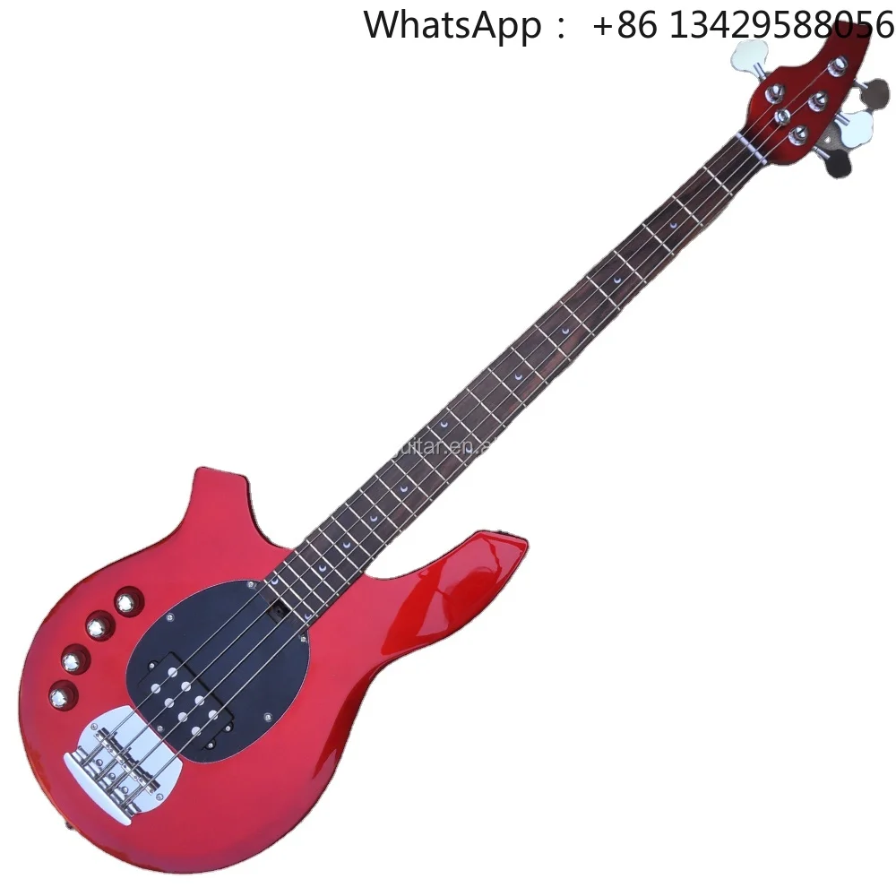 Flyoung Wholesale Musical Instrument High Quality Electric Bass Guitar Left Handed 4 Strings Bass