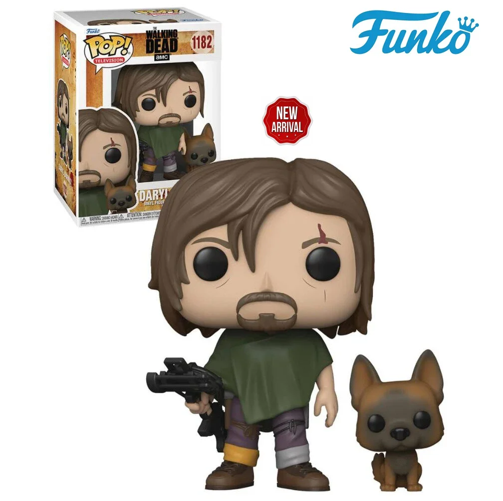 Funko Pop the Walking Dead Amc Rick Grimes 13# Daryl Dixon with Dog 1182# Tyreese DIXON 71# Vinyl Figure Collection Model Toys