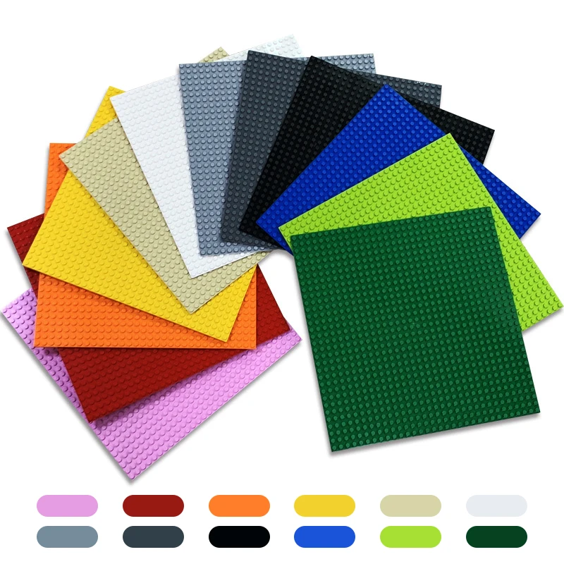 เดี่ยวสองด้าน 32x32 16x16 16x32 จุดคลาสสิกฐานแผ่นบล็อก DIY ขนาดเล็กอิฐ Baseplates ก่อสร้างอาคารของเล่น