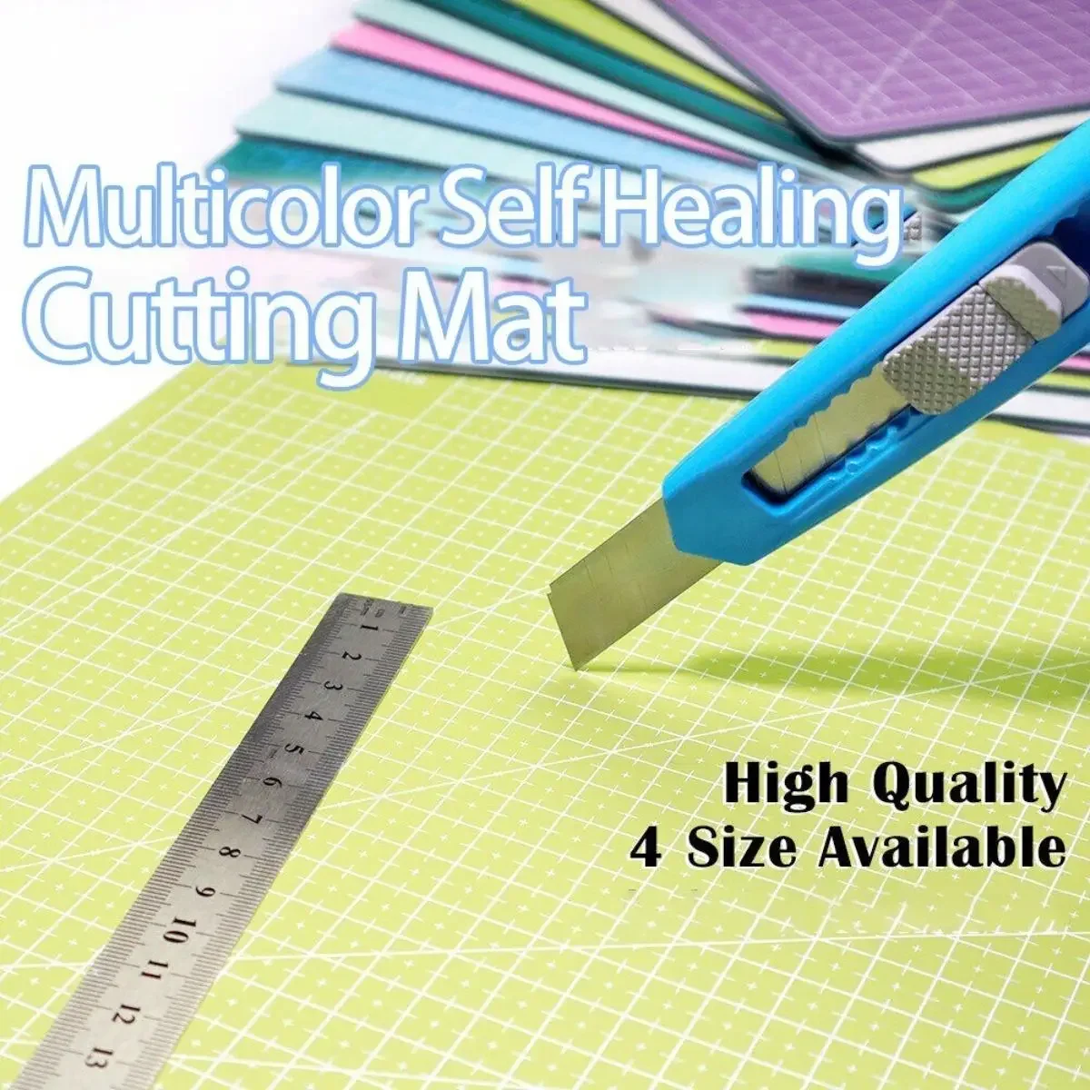 PVC SelfHealig Cutting Mat,3mm Thickening Double-Sided Multifunction DIY Desktop Protector Mat Plate Tool Stationary Supplies