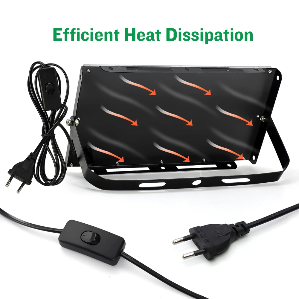 LED Coltiva La Luce Spettro Completo Phyto Lampada AC 220V 50W 100W 150W Con Spina UE Piante da Interno Idroponica Serra Crescita illuminazione