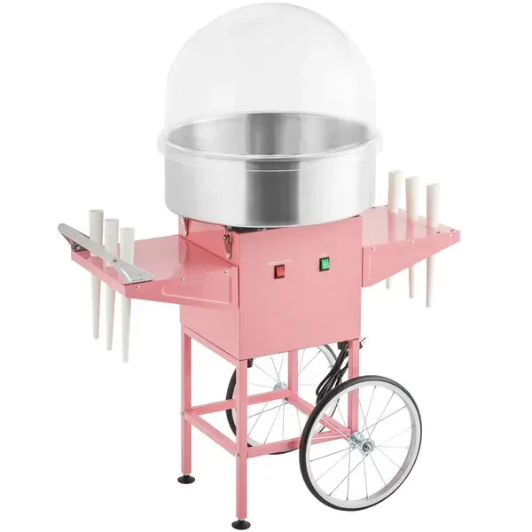 Cotton candy machine stainless steel bowl, dental floss bubble, and shopping cart