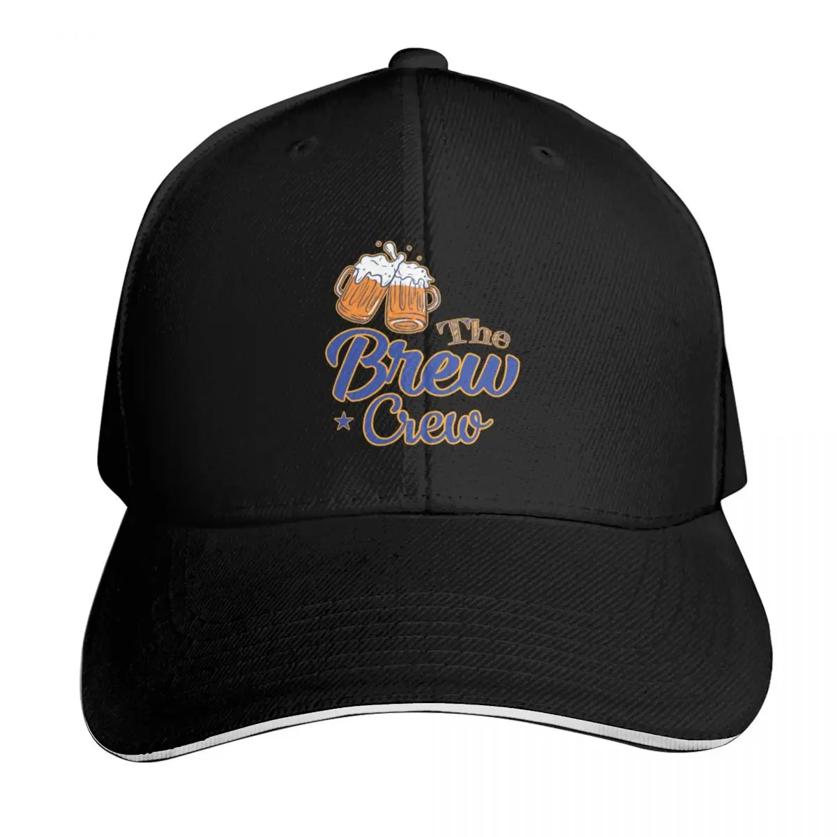 The Brew Crew T-shirt, High quality , Gift for Guys and Girls, Beer Funny Print Baseball Cap