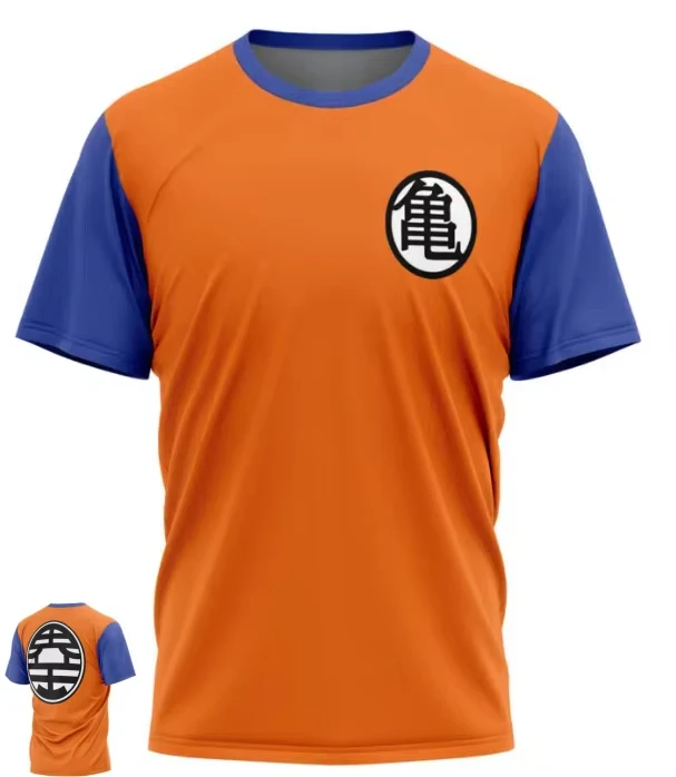 2026 Summer Dragon Ball Goku Kame Kanji 3D Print Crew Neck T-Shirt High Quality Anime