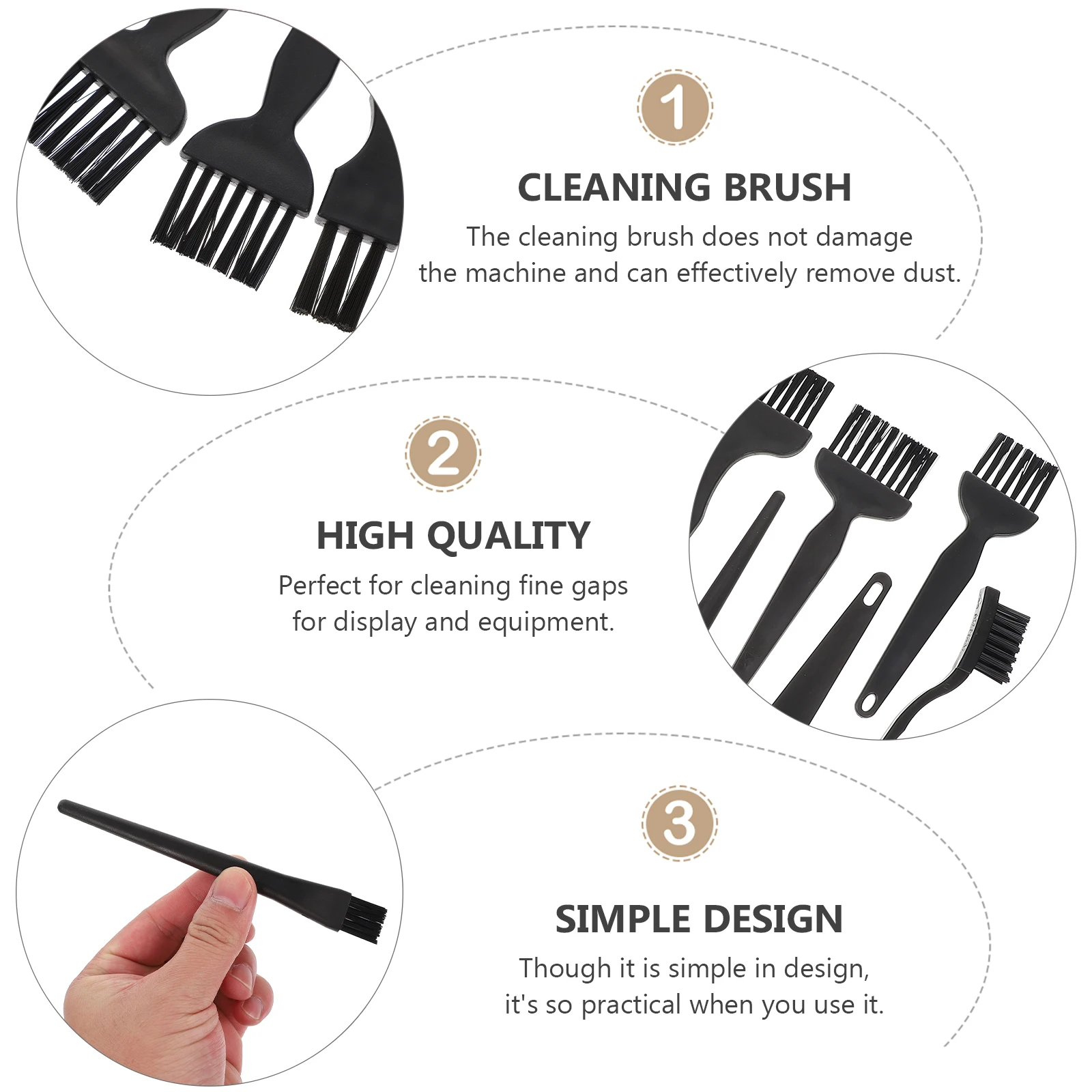 

Cleaning Brush Set for Electronics Keyboard Laptop Computer Car Perfect Tool to Clean Gaps in Appliances Equipment Portable
