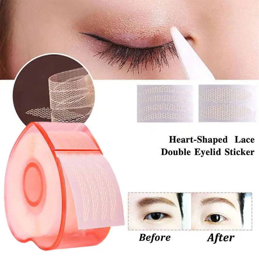 

Natural Invisible Double Eyelid Self-adhesive Stickers Transparent Double Eyelid Stickers Heart-shaped Water-based Beauty Tool