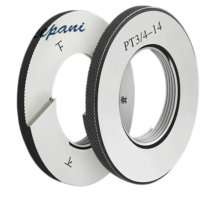 بوصة تفتق الأنابيب موضوع حلقة قياس الذهاب/لا الذهاب PT 1/16 1/8 1 1/4 1/2 3/8 3/4 مقياس الموضوع #1
