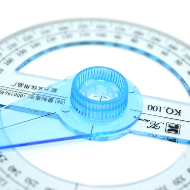 Plastic Circle Protractor Ruler 360 Degree Measure Protractor 360 Degree Protractor for Student Measurement