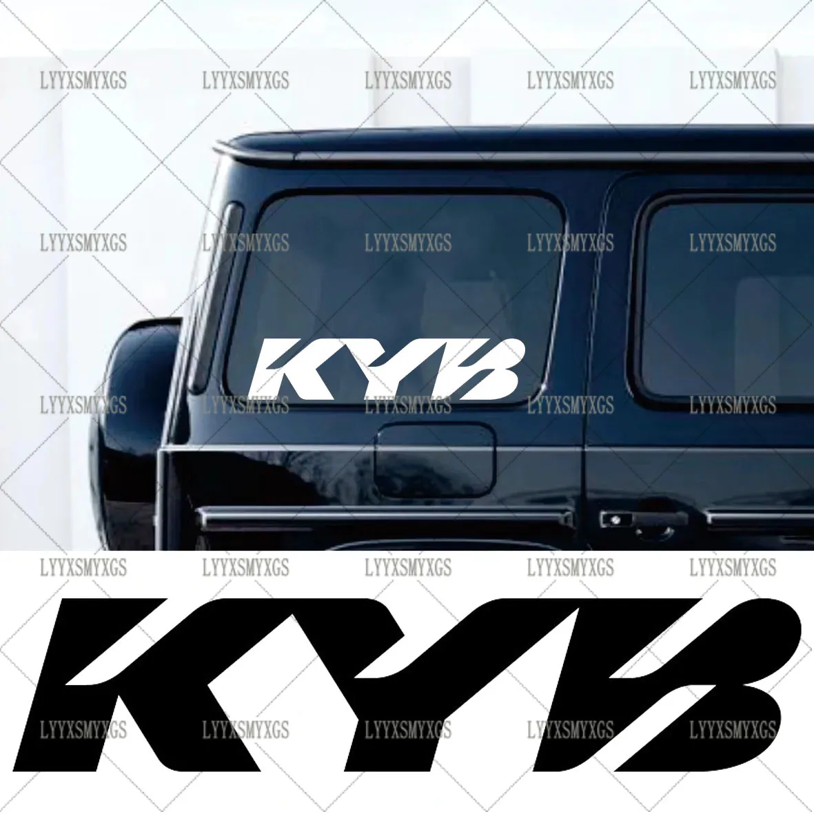 

Self-Adhesive Custom KYB Car Stickers Waterproof Sunscreen Vinyl Decal PVC wholesale Car Accessories