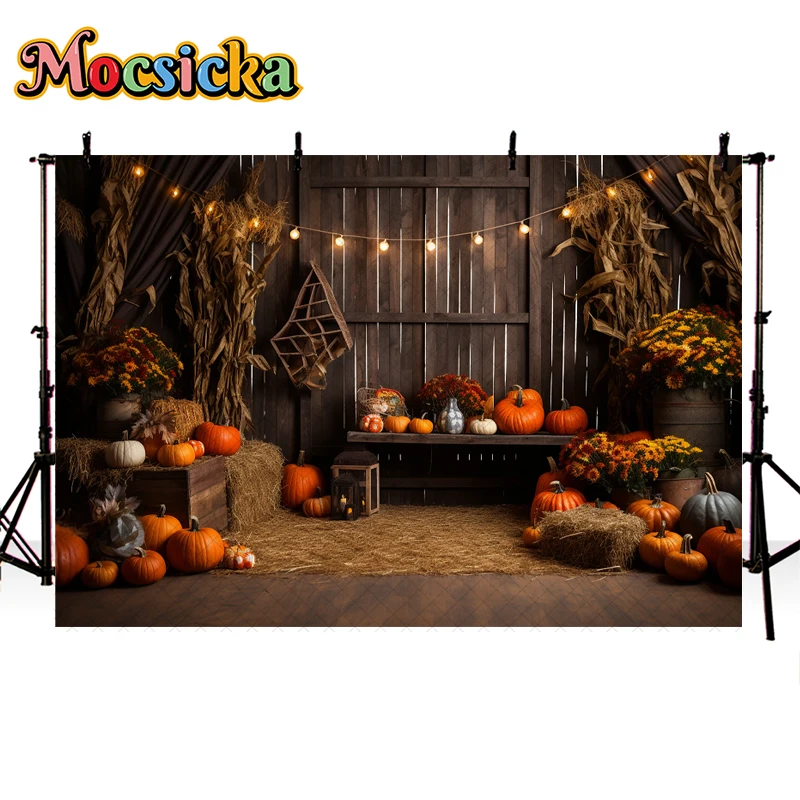 الخريف الحصاد مزرعة الباب الخلفيات ، فوتوكدعوة الدعائم ، عيد ميلاد التصوير الديكورات ، الخريف الحظيرة الخلفية ، الطفل والطفل ، الاطفال والكبار ، الخريف