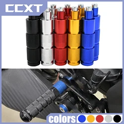 CNC Aluminum M8 Footrests Foot Pegs Pedals For Honda Kawasaki Yamaha KTM Suzuki Motorcycle Bike ATV Scooter Dirt Bike Universal