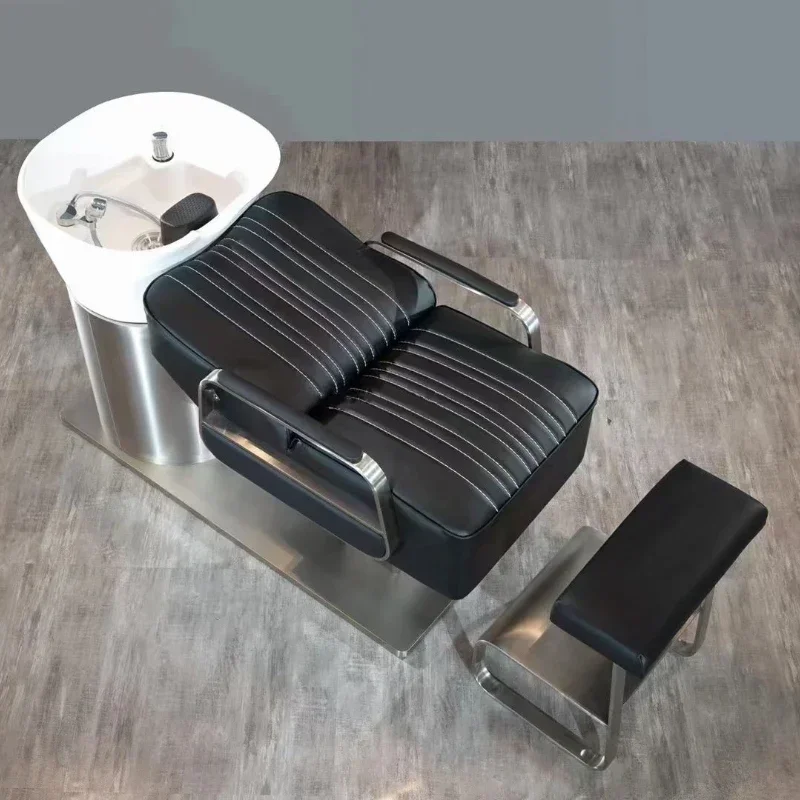 

#New product internet celebrity hair salon shampoo bed, hair salon dedicated beauty shampoo bed, simple semi reclining