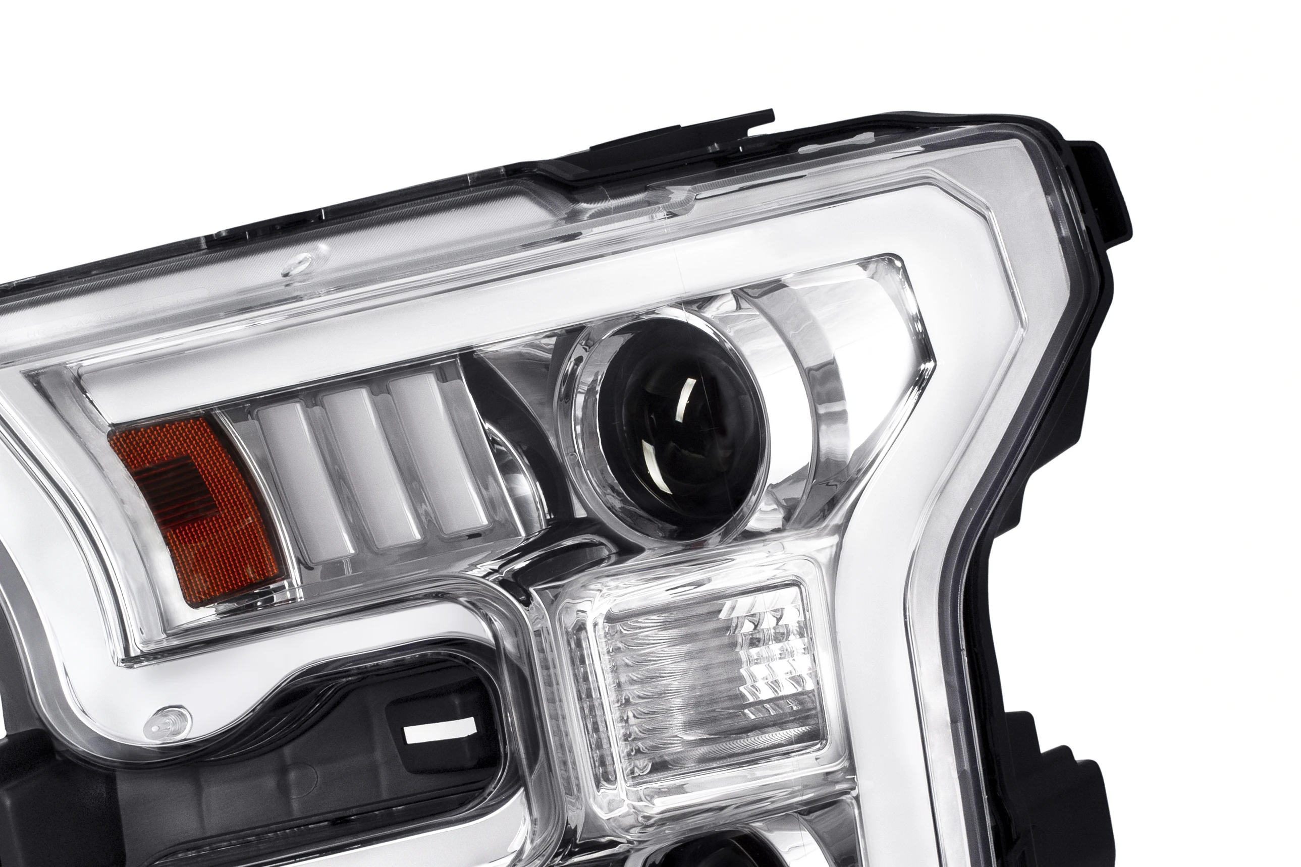 Hot-selling Front light LED Bar Projector Headlights DRL+LED Signal/Projector FOR 2015-2017 Ford F-150 (Chromed /Clear)