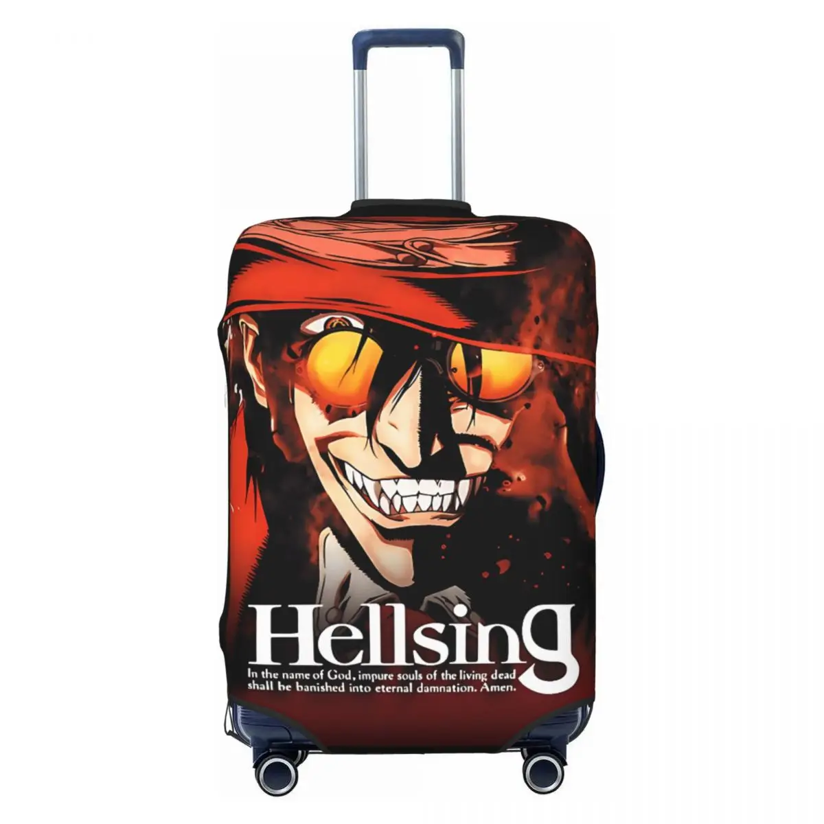 

Alucard Hellsing Suitcase Cover Cruise Trip Vacation Strectch Luggage Supplies Protector