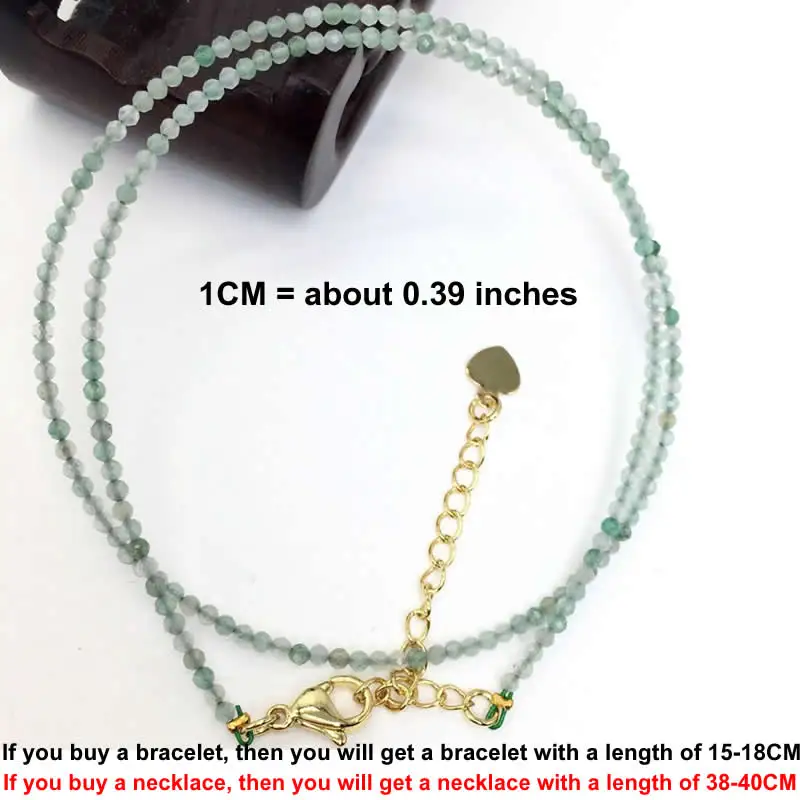 Facettierte Edelsteine 2-3mm Perlen Halskette Armband Kristall Quarz Achat Labradorit Amazon Choker Herren Damen Schmuck Party Geschenk – Detail 12