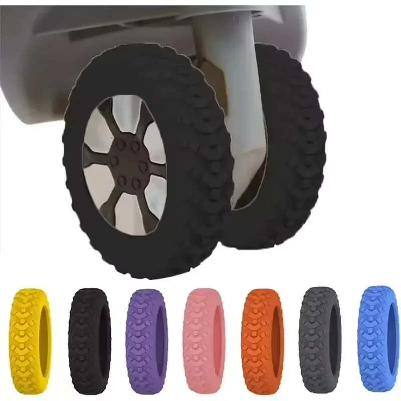 8pcs Universal Luggage Suitcase Wheels Silicone Wear Resistant Trolleys Case Caster For Suitcase