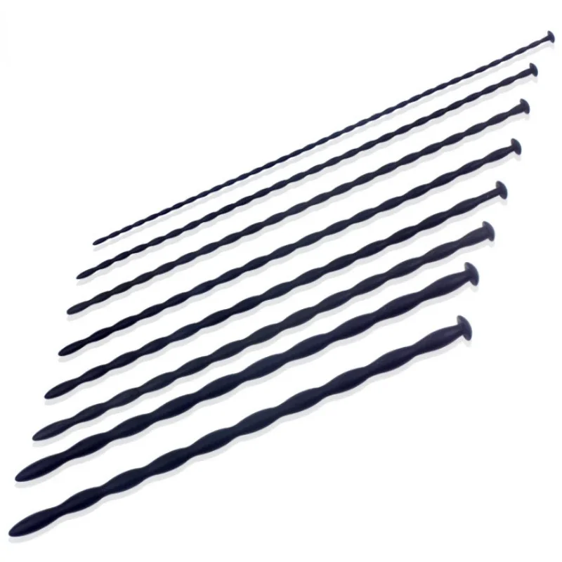 8 أحجام لينة سيليكون مجرى البول موسع الحصان العين عصا القضيب قضيب الذكور الاستمناء انسداد محفز القسطرة الجنس لعب للرجال #5