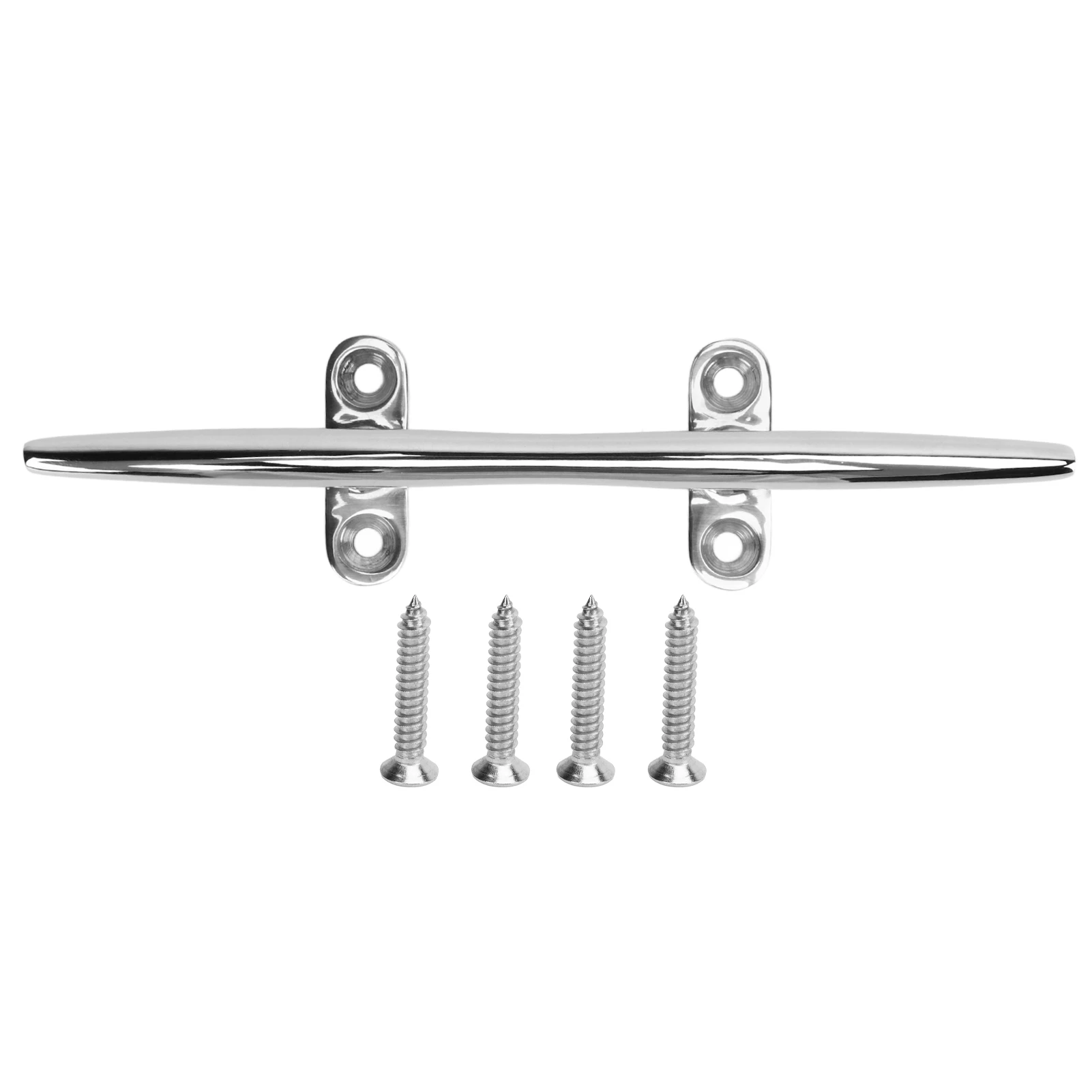 Boat Cleat Open Base Heavy Duty 316 Stainless Steel Boat Dock Cleats with Installation Screws for Marine Boat Dock Deck