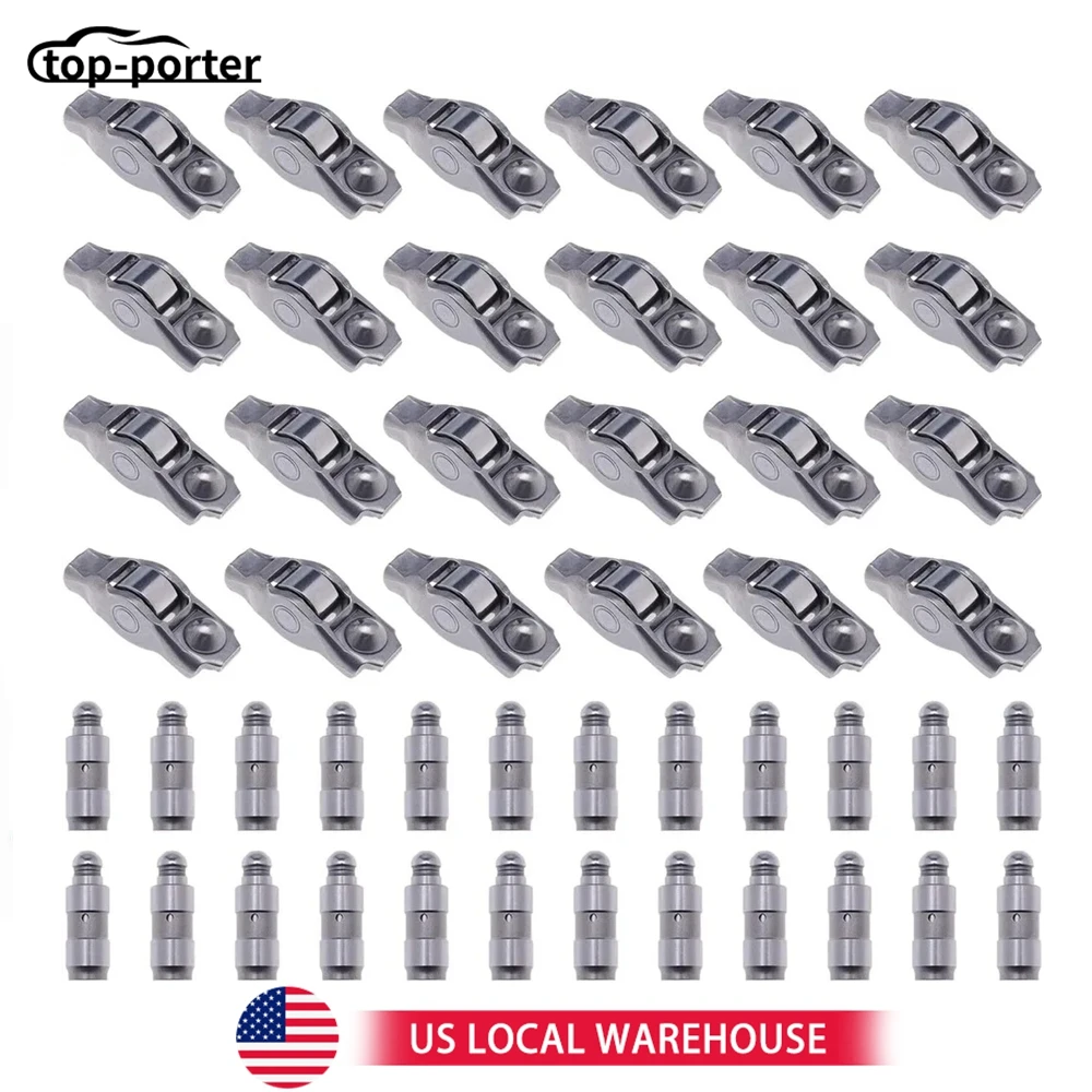 

5184332AA 5184296AF 24X 5184296AH Arms+5184332AA Lifters Fits 5184296AG 05184296AD For 2011-2019 Dodge Ram Jeep Chrysler