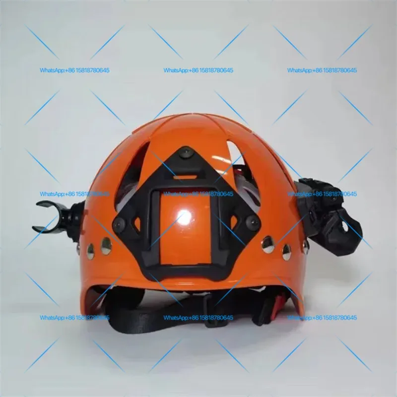 Hard Hat Climbing Head Protection ANSI Classification Type 1 Class E Orange No Graphics ABS Diving Safety Helmet