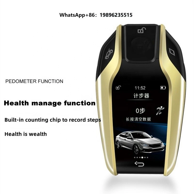 Auto Alarm Lcd Wireless Smart Key Touch Screen Keyless Entry System Car Remote Key for All Car