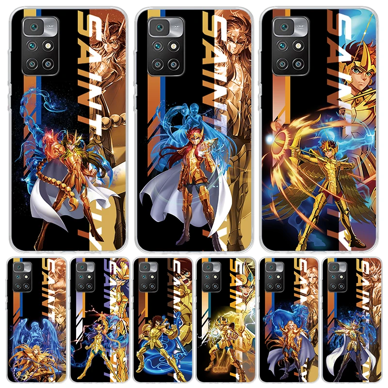 Anime Saint Seiya Case Phone Cover for Xiaomi Redmi 12 12C 10 10C 10A 9 9C 9A 9T 8 8A 7 7A 6 Pro 6A S2 K20 K30 K40 Trend Fundas