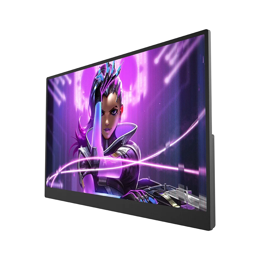 شاشة UPERFECT المحمولة 4K مقاس 17.3 بوصة، سطوع 400 شمعة/متر مربع، 100% DCI-P3، 1 مللي ثانية، مزامنة مجانية، 120 هرتز، شاشة ألعاب مع منفذ HDMI صغير من النوع C لأجهزة الكمبيوتر المحمولة والهواتف وأجهزة ماك ووحدات التحكم