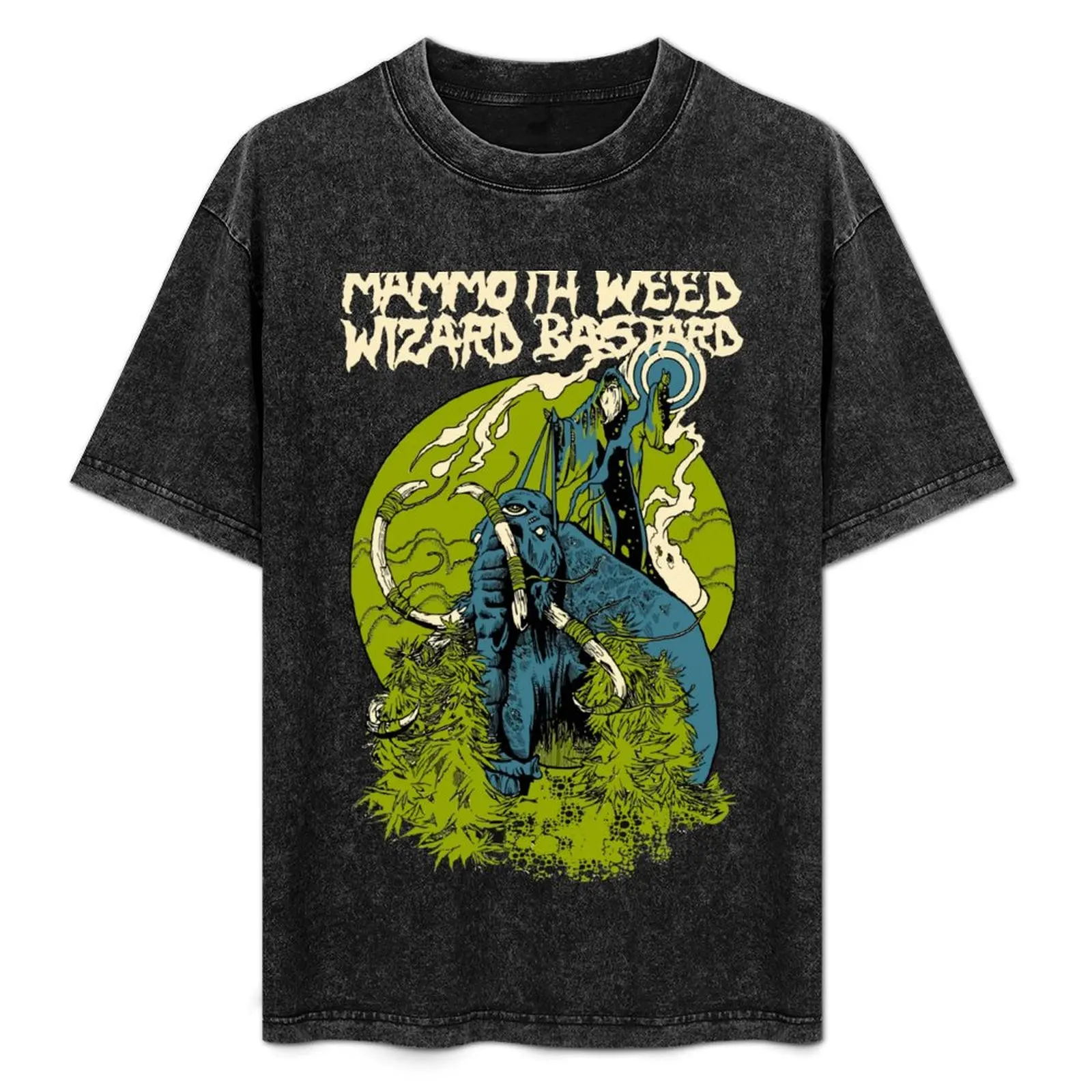 Mammoth Weed Merch Wizard Bastard T-Shirt baggy shirts custom shirt vintage graphic tee men clothes