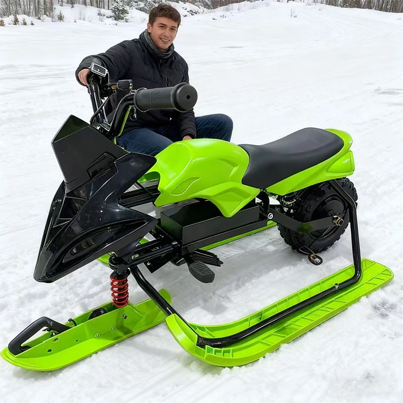 Factory Direct Sales Children's Electric Sledge with Brakes for Adults and Children's Winter Entertainment Sledge Snowboard